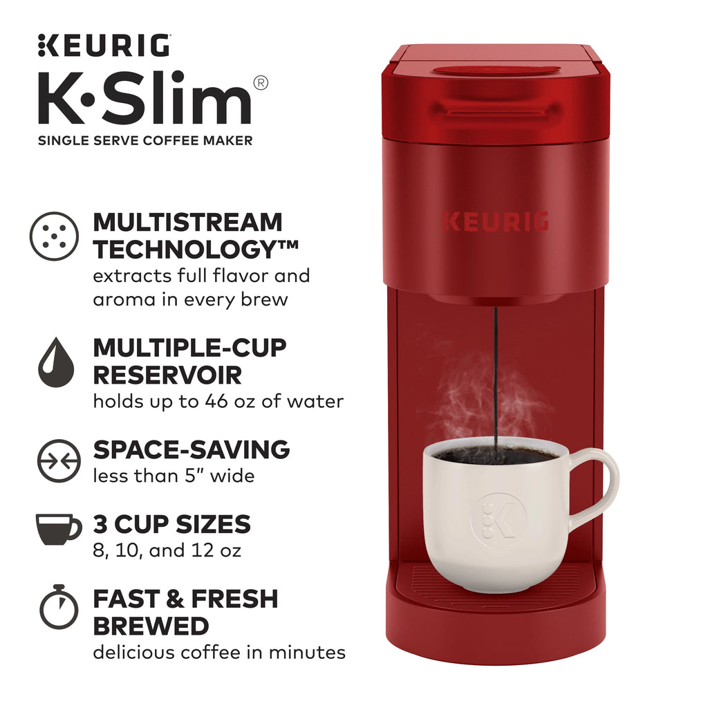 Keurig K-Slim Black Single-Serve K-Cup Pod Coffee Maker J75820