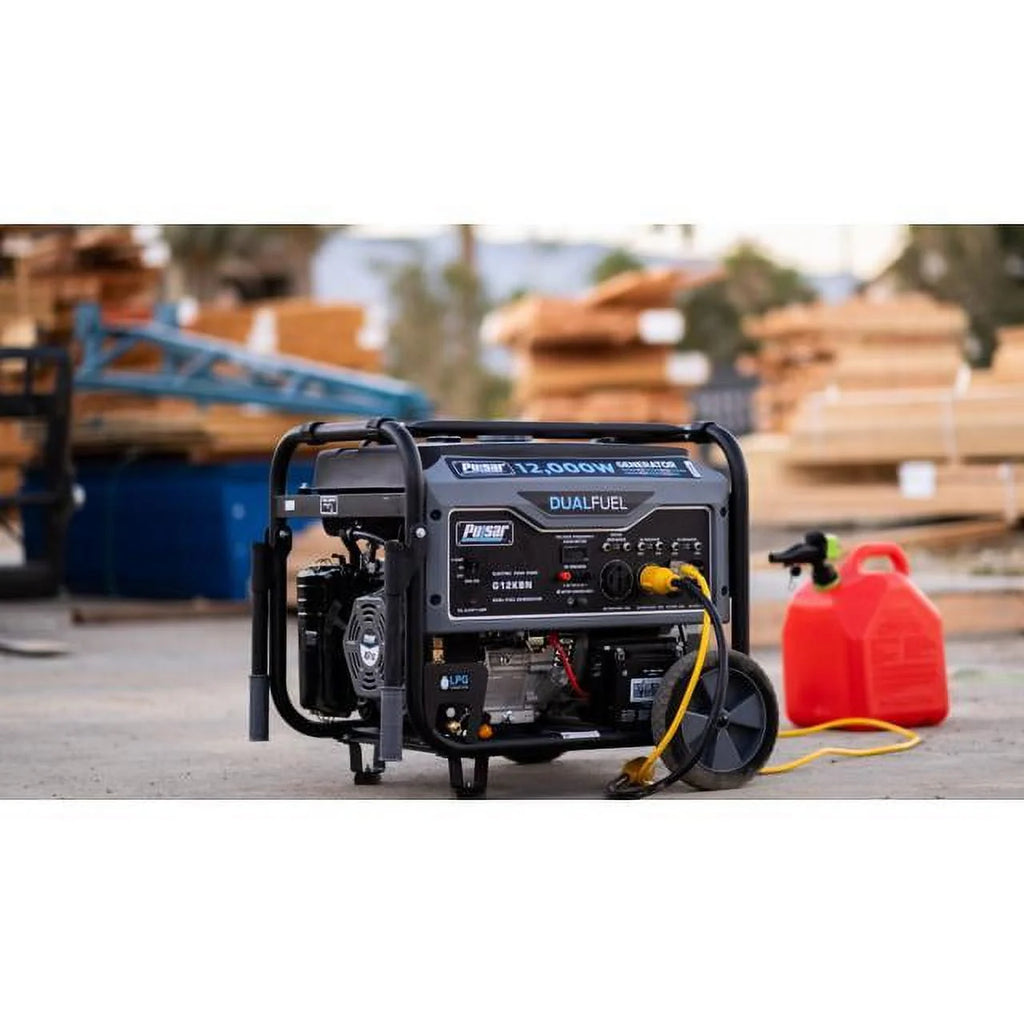Pulsar 12,000W Dual Fuel Portable Generator with Electric Start K919