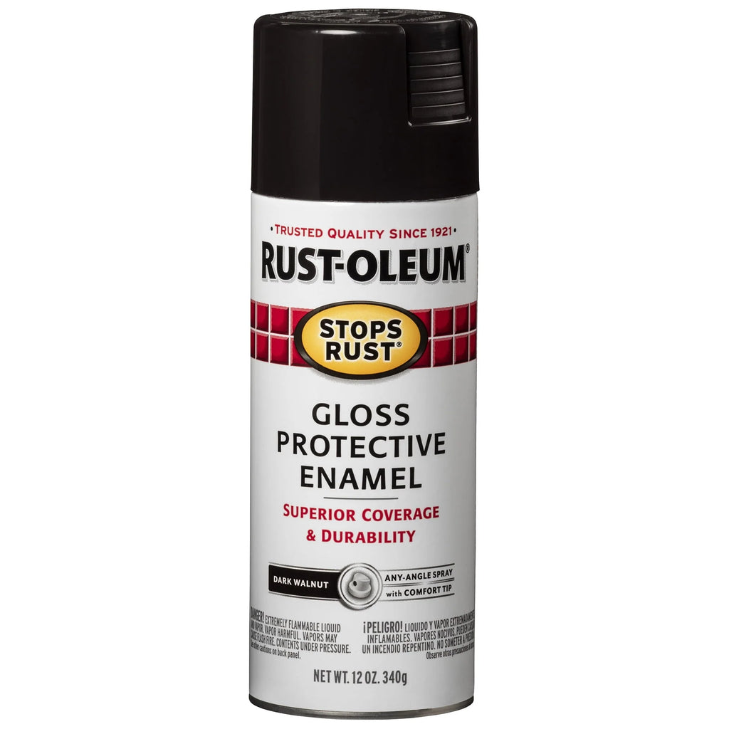 Rust-Oleum Stops Rust Satin Protective Enamel Spray Paint 285092, 12 oz Y531