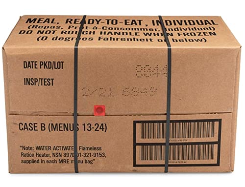 Ameriqual 24ct US Military Surplus MRE Meals Ready to Eat 2021 A+B Case Bundle X982