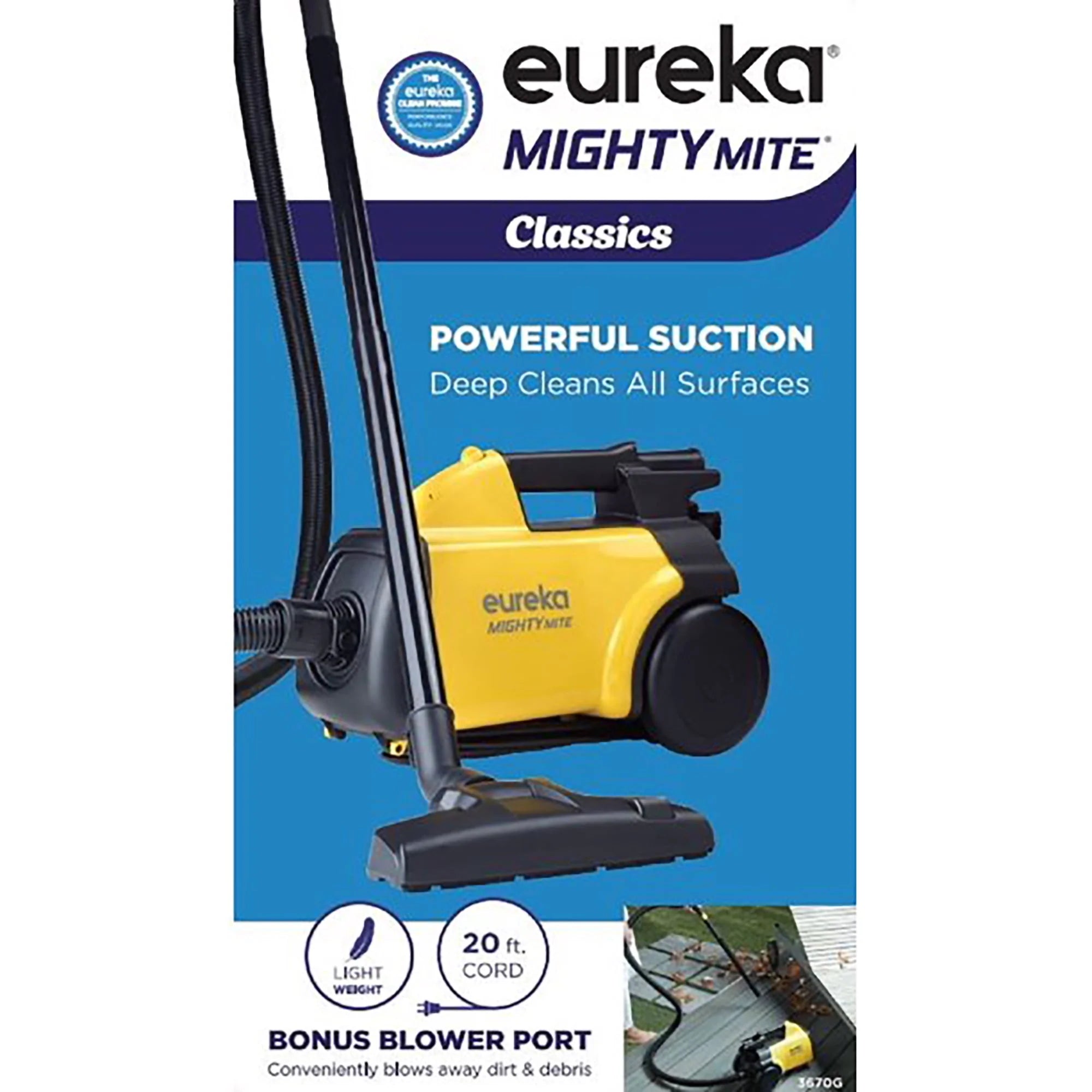 Eureka Mighty Mite Bagged Canister Vacuum 3670G H966998
