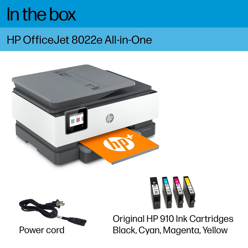 HP OfficeJet 8022e All-in-One Wireless Color Inkjet Printer F140787