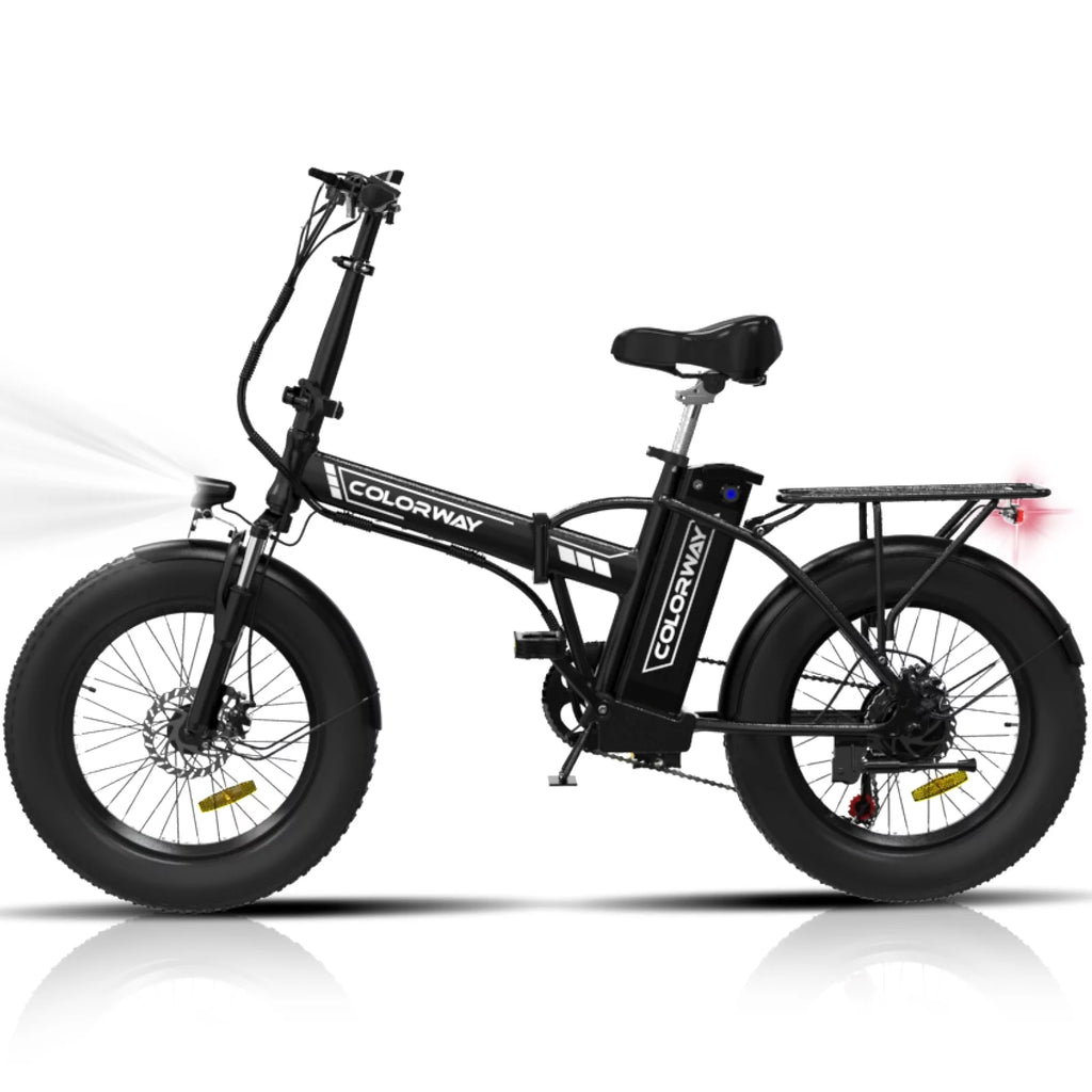 COLORWAY 20x3.0 Fat Tire Electric Bike, Foldable Mountain E-Bike with 500W Motor Y6526