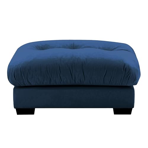 130" Modular Sectional Sofa with Movable Ottoman, Velvet Upholstered, Green Y4976