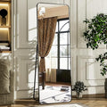 HARRITPURE 56" x 21" Rounded Full Length Floor Mirror with Aluminum Frame I85546