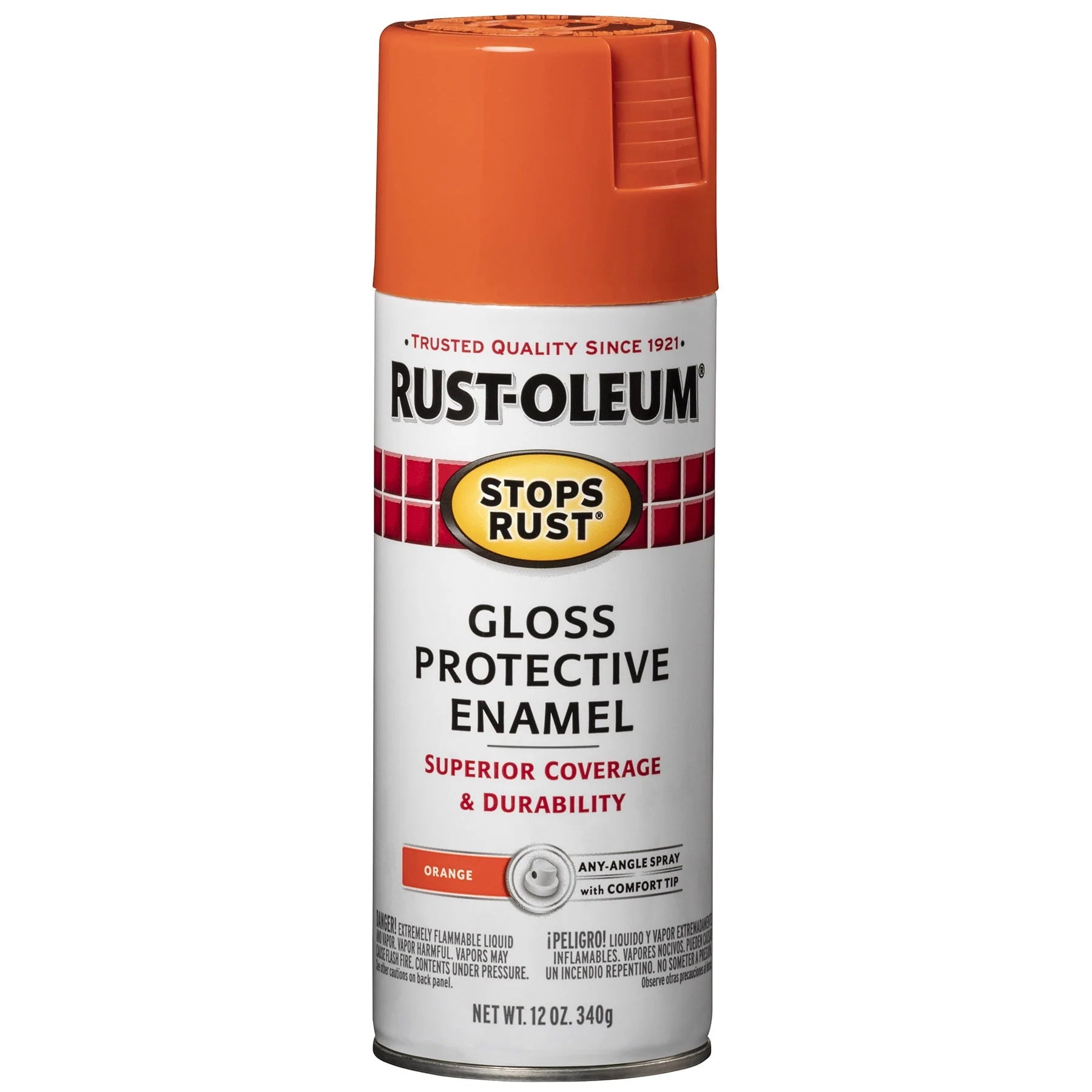 Rust-Oleum Stops Rust Satin Protective Enamel Spray Paint 285092, 12 oz Y531