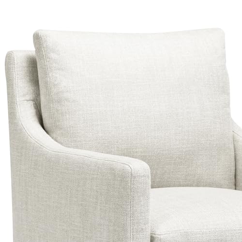 DUHOME Upholstered Dining Chair with 4 Casters, Linen Accent Armchair X915216
