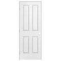 Masonite 32 in. x 80 in. Solidoor 4-Panel Square Top Solid-Core Smooth Primed Composite Single Prehung Interior Door