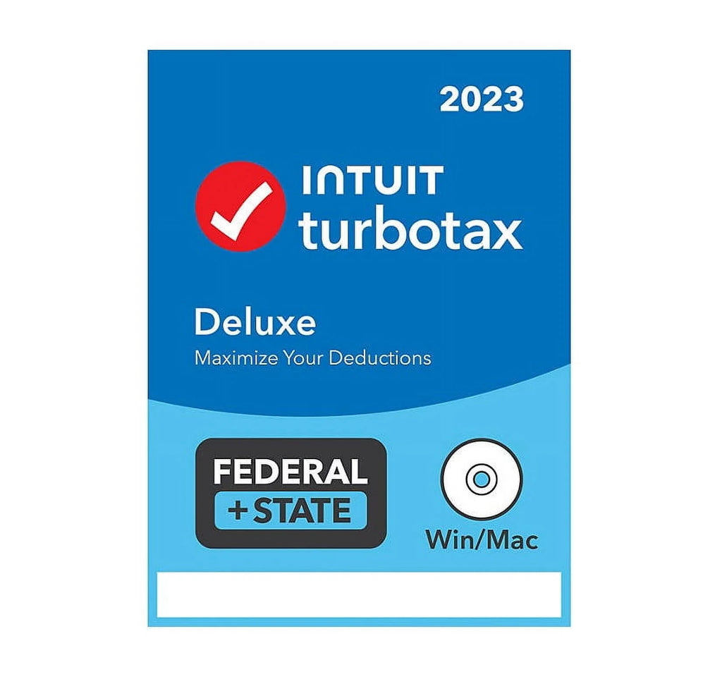 TurboTax Deluxe 2023 Federal + State E-file CD N6944