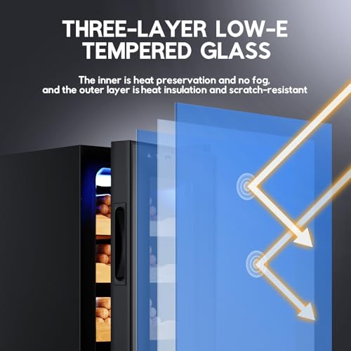 Tylza 35L Cigar Humidor Cabinet with Humidity & Temperature Control X6960