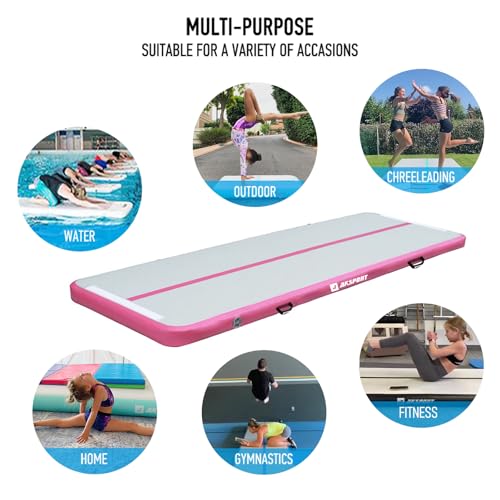AKSPORT Gymnastics Air Mat Tumble Track with Air Pump A7907