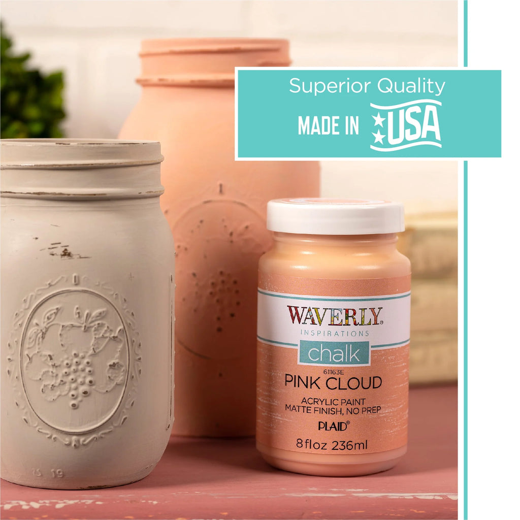 Waverly Inspirations Chalk Paint, Ultra Matte, White, 8 fl oz N9170
