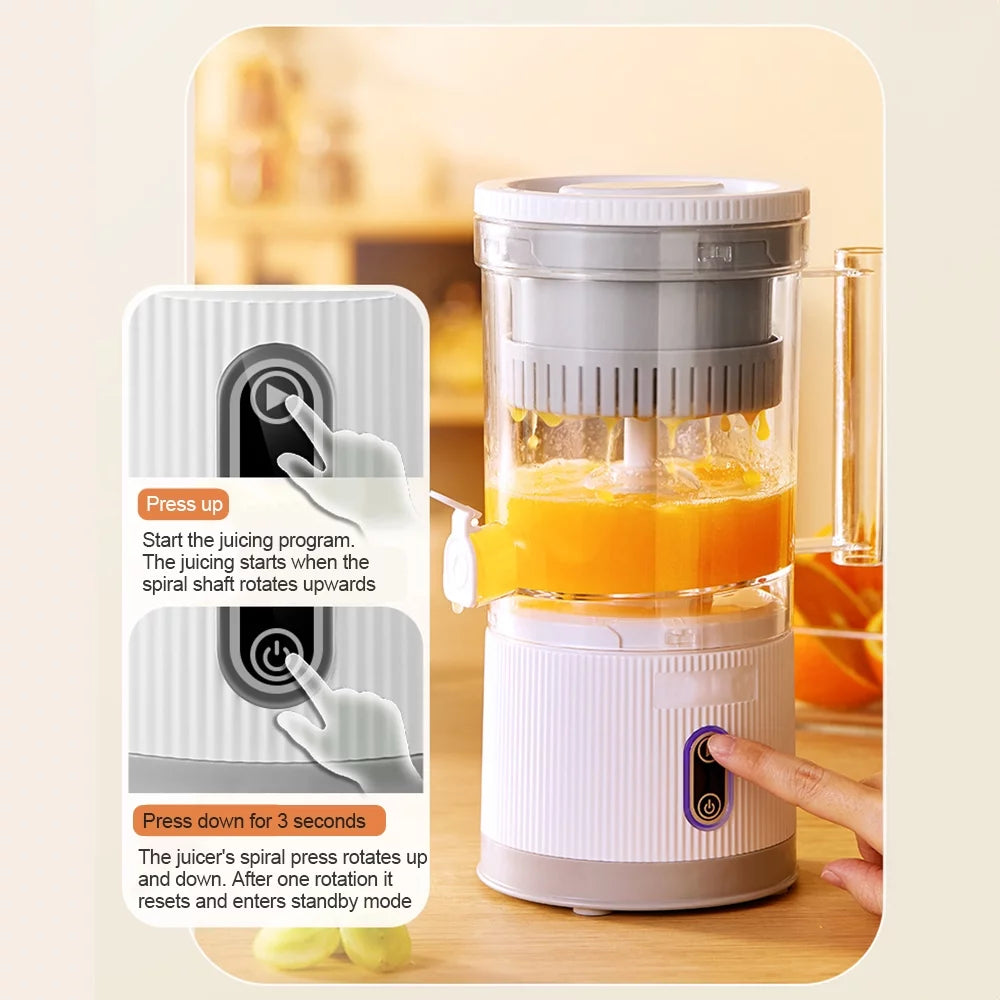 Walmeck Electric Juicer Rechargeable Portable Citrus Squeezer W203585