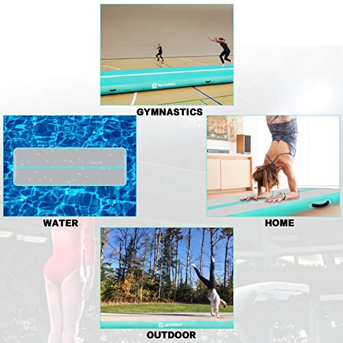 AKSPORT Gymnastics Air Mat Tumble Track with Air Pump A7907