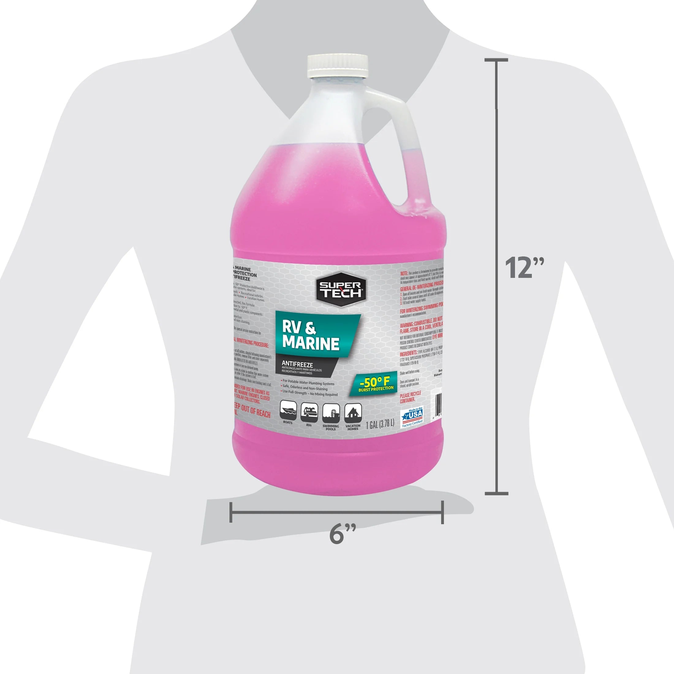 Super Tech RV and Marine Antifreeze, 1 Gallon E29246