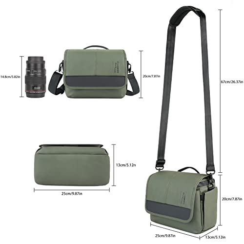 Besnfoto Camera Bag Small DSLR Shoulder Bag Waterproof Crossbody W879210