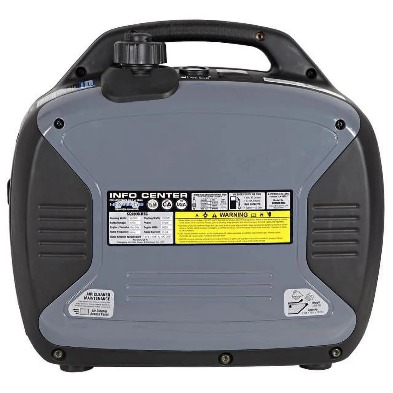 A-iPower SC2000iREC Portable Inverter Generator, 2000W, Yamaha Engine M571