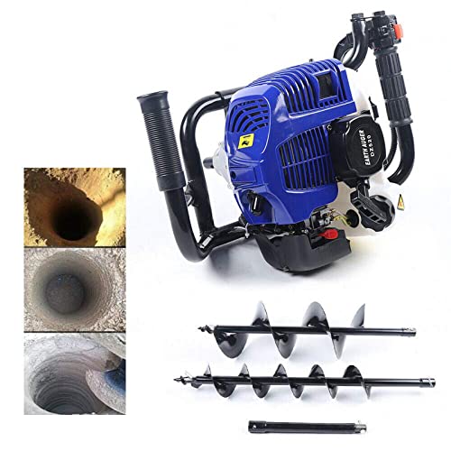 DYRABREST 52cc Gas Powered Earth Auger Post Hole Digger with 4/6/8 inch Bits K1897