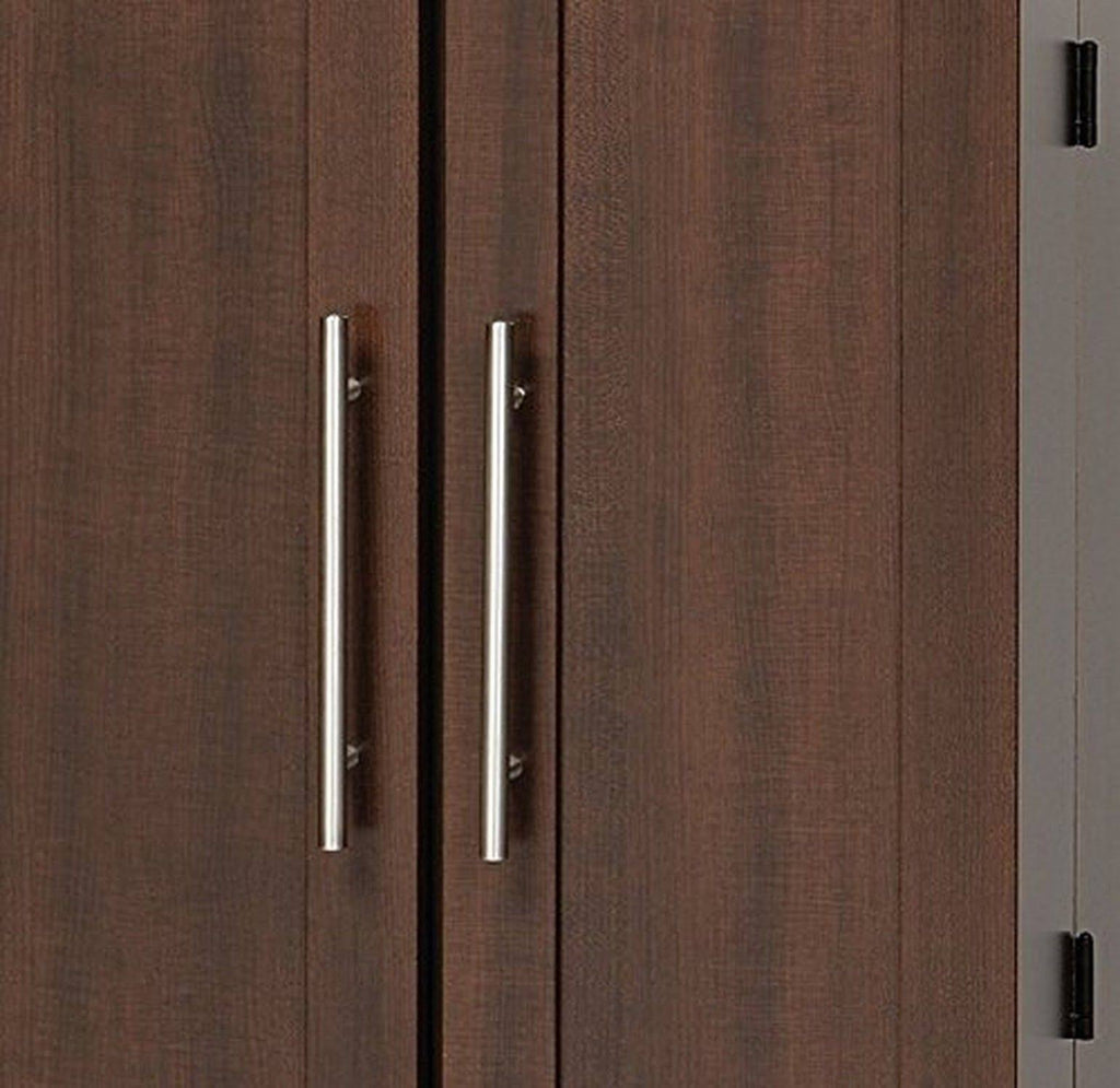 Prepac Espresso Grande Locking Media Storage Cabinet with Shaker Doors K396417