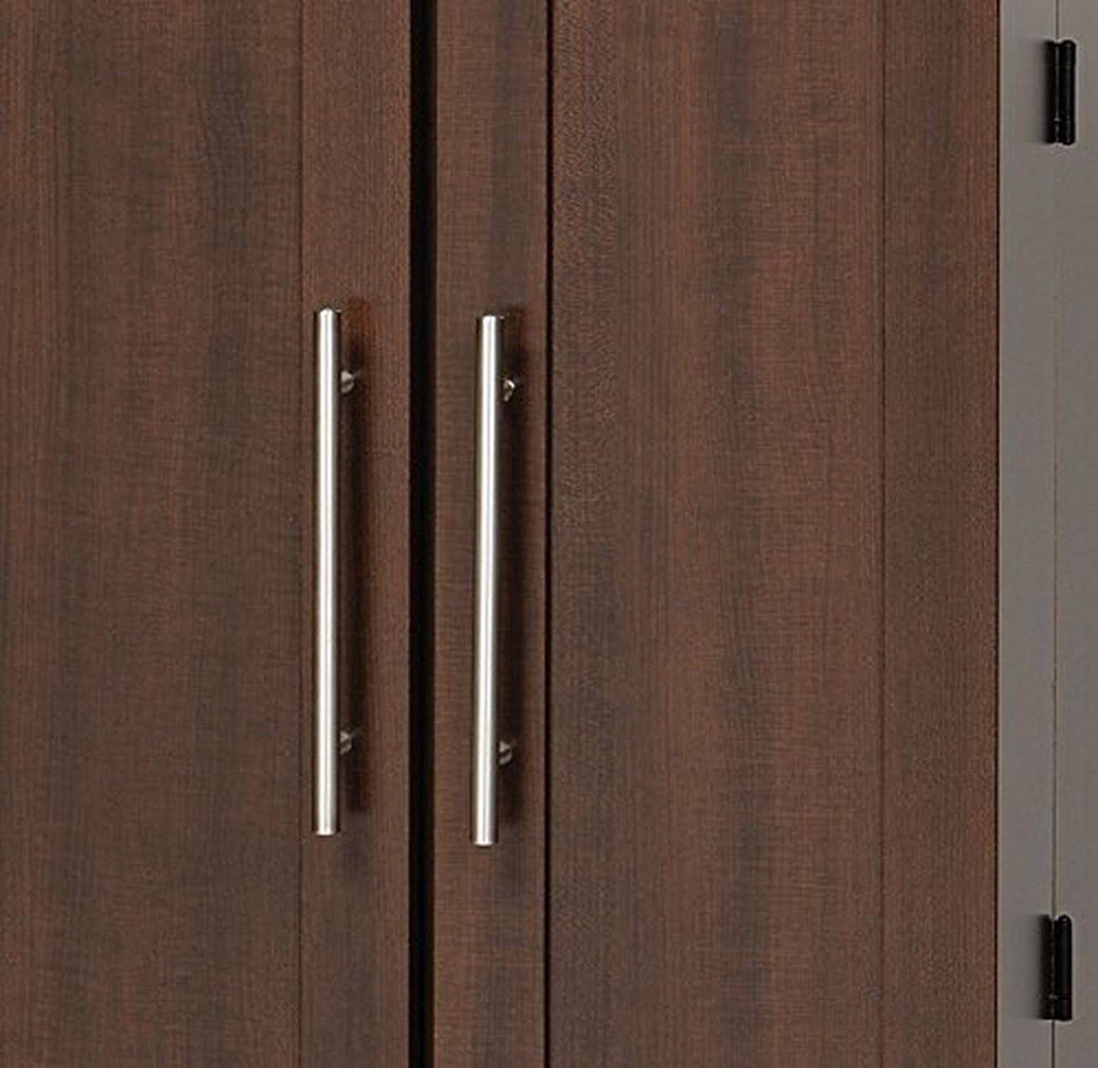 Prepac Espresso Grande Locking Media Storage Cabinet with Shaker Doors K396417