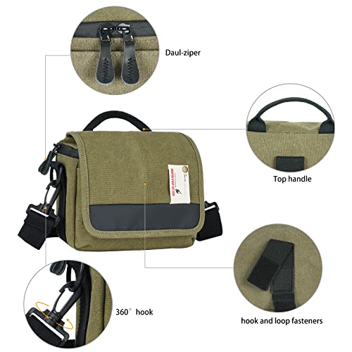 Besnfoto Camera Bag Small DSLR Shoulder Bag Waterproof Crossbody W879210