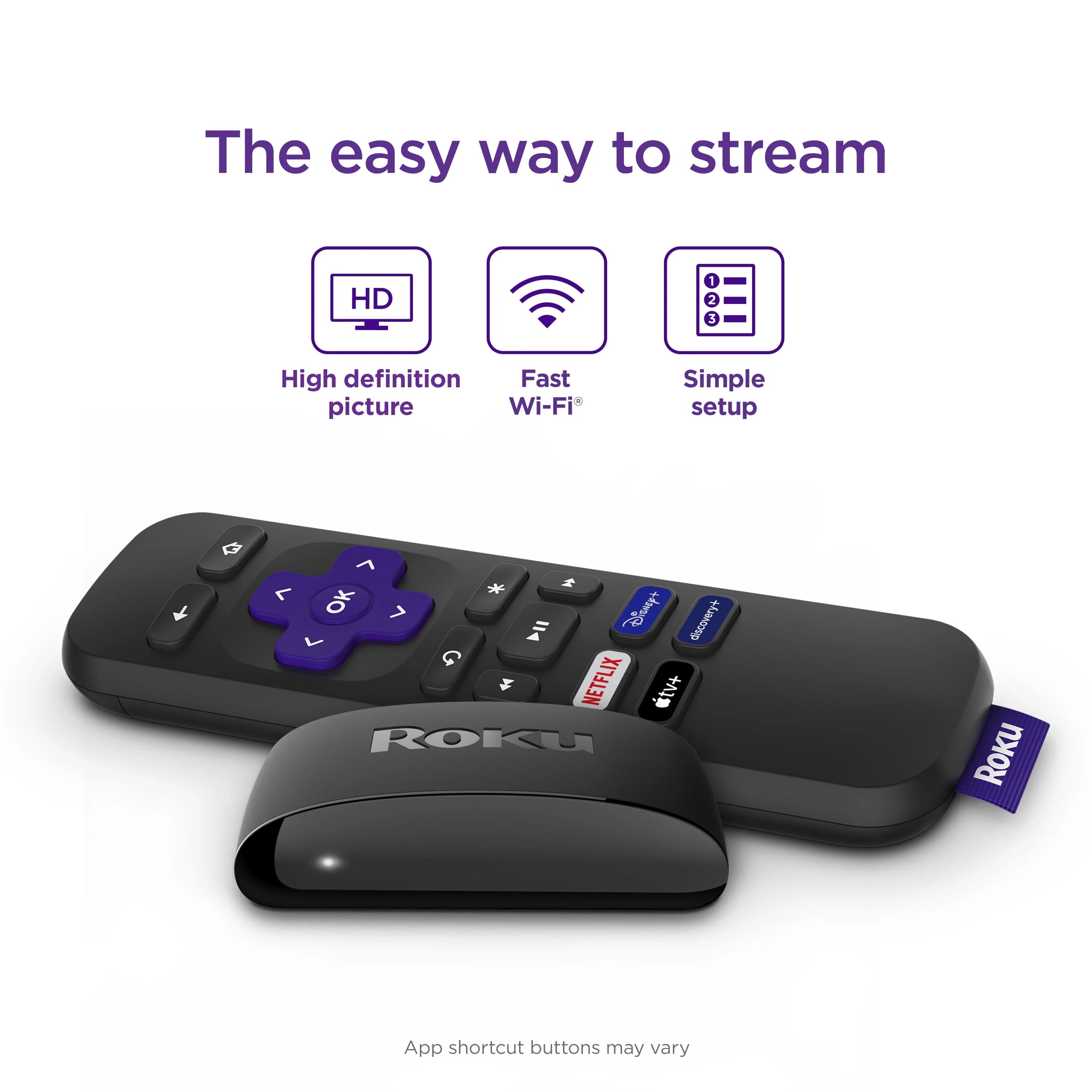 Roku Express HD Streaming Device with HDMI Cable and Standard Remote Y704299