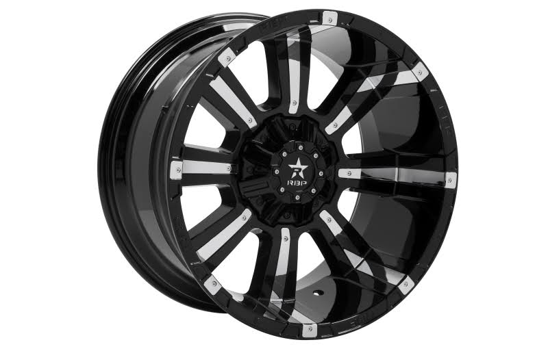 RBP Black & Chrome 94R Wheel 94R-2212-82-44BP K815