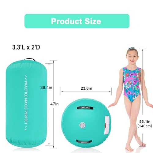 VOFiTNY Inflatable Gymnastics Air Track Tumbling Mat with Pump L674