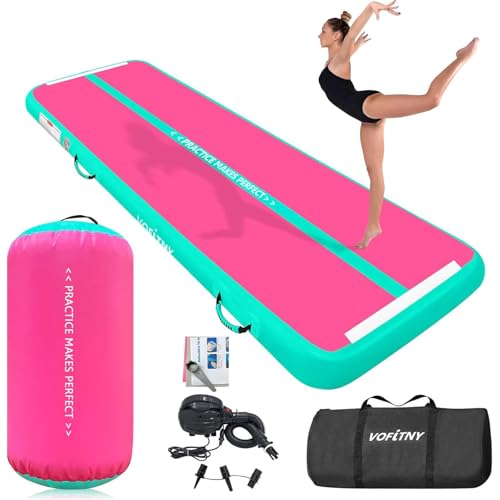 VOFiTNY Inflatable Gymnastics Air Track Tumbling Mat with Pump L674
