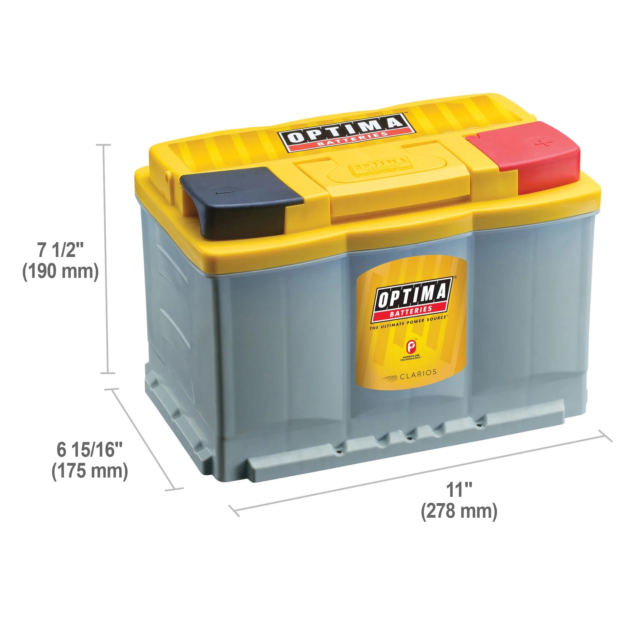 OPTIMA YellowTop AGM Dual Purpose Battery H6 12V 800 CCA G618335