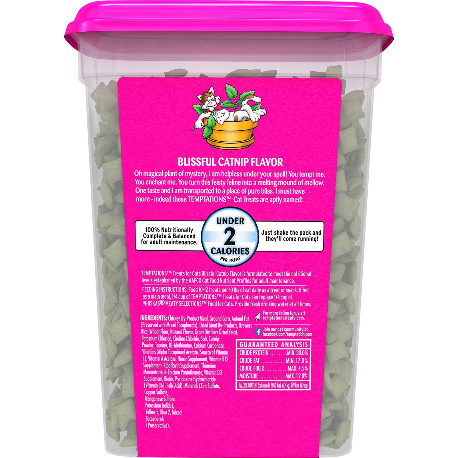 Temptations Blissful Catnip Flavor Cat Treats U8285