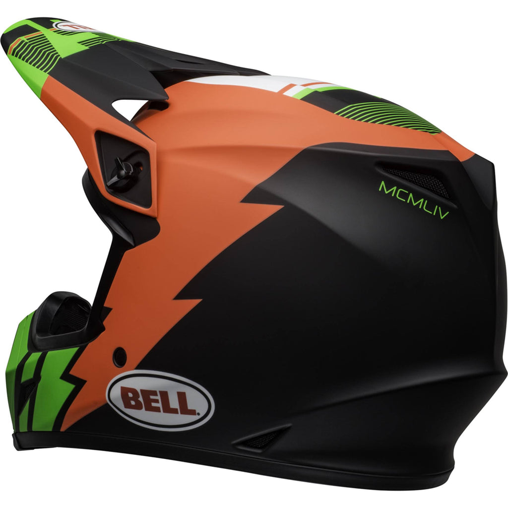 Bell MX-9 MIPS Strike Helmet Infrared/Green/Black G317
