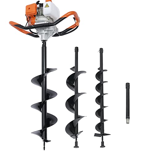 DYRABREST 52cc Gas Powered Earth Auger Post Hole Digger with 4/6/8 inch Bits K1897