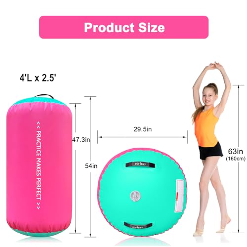 VOFiTNY Inflatable Gymnastics Air Track Tumbling Mat with Pump L674