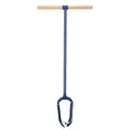 Hand Auger Post Hole Digger 6"x 46" with Non-Slip Hardwood T Handle Adjustable Industrial Auger Large Garden Auger Drill for Fence Post Installation Planting Trees Digging