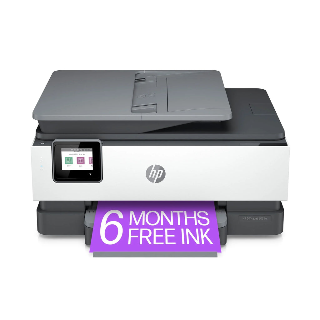 HP OfficeJet 8022e All-in-One Wireless Color Inkjet Printer - 6 Months Free Instant Ink with HP+