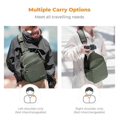 K&F Concept Camera Sling Bag Small Crossbody Shoulder Backpack for DSLR/Mirrorless U627