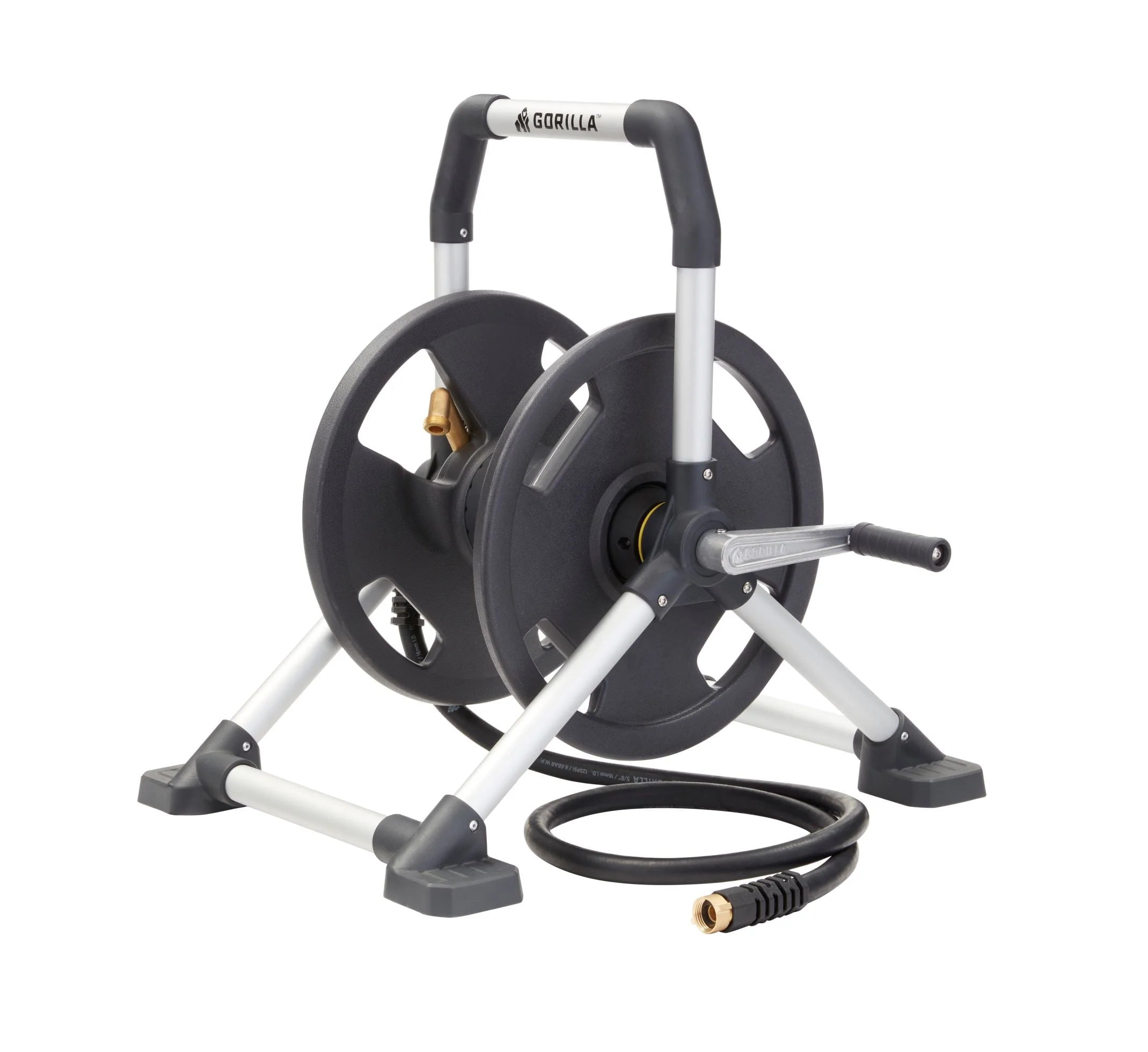 Gorilla 150 ft. Aluminum Zero-Rust Upright Hose Reel E14305