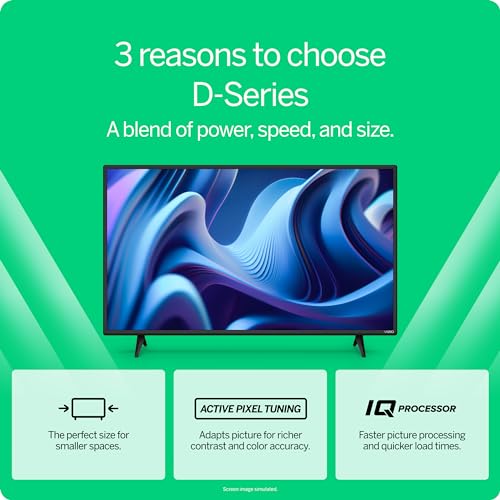 VIZIO 24-inch D-Series Full HD 1080p Smart TV with AirPlay & Chromecast, 2022 Model A794