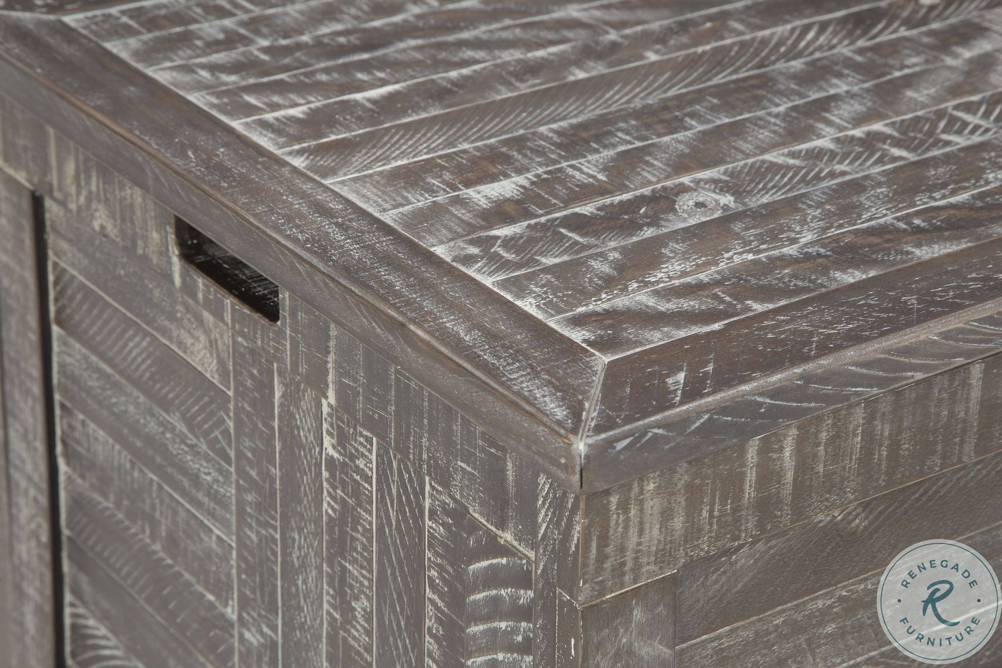Coltport Storage Trunk Distressed Gray by Ashley Furniture W540615