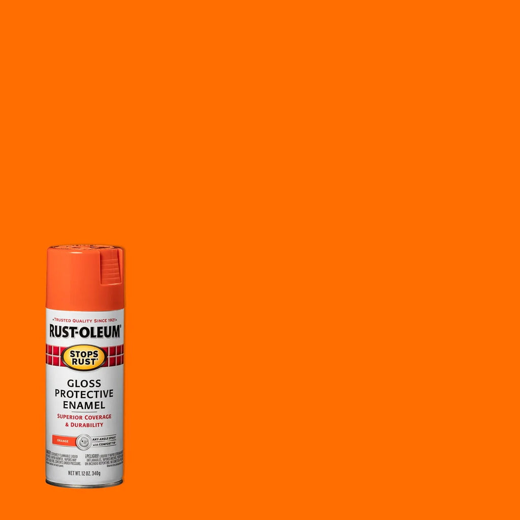 Rust-Oleum Stops Rust Satin Protective Enamel Spray Paint 285092, 12 oz Y531