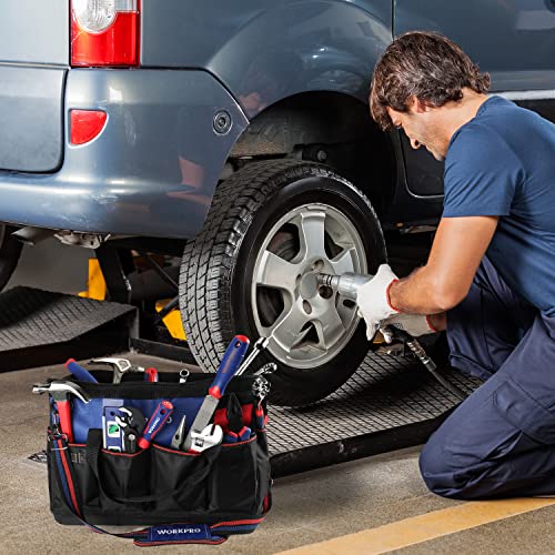 WORKPRO 18 Inch Tool Bag with Waterproof Molded Base Z683768