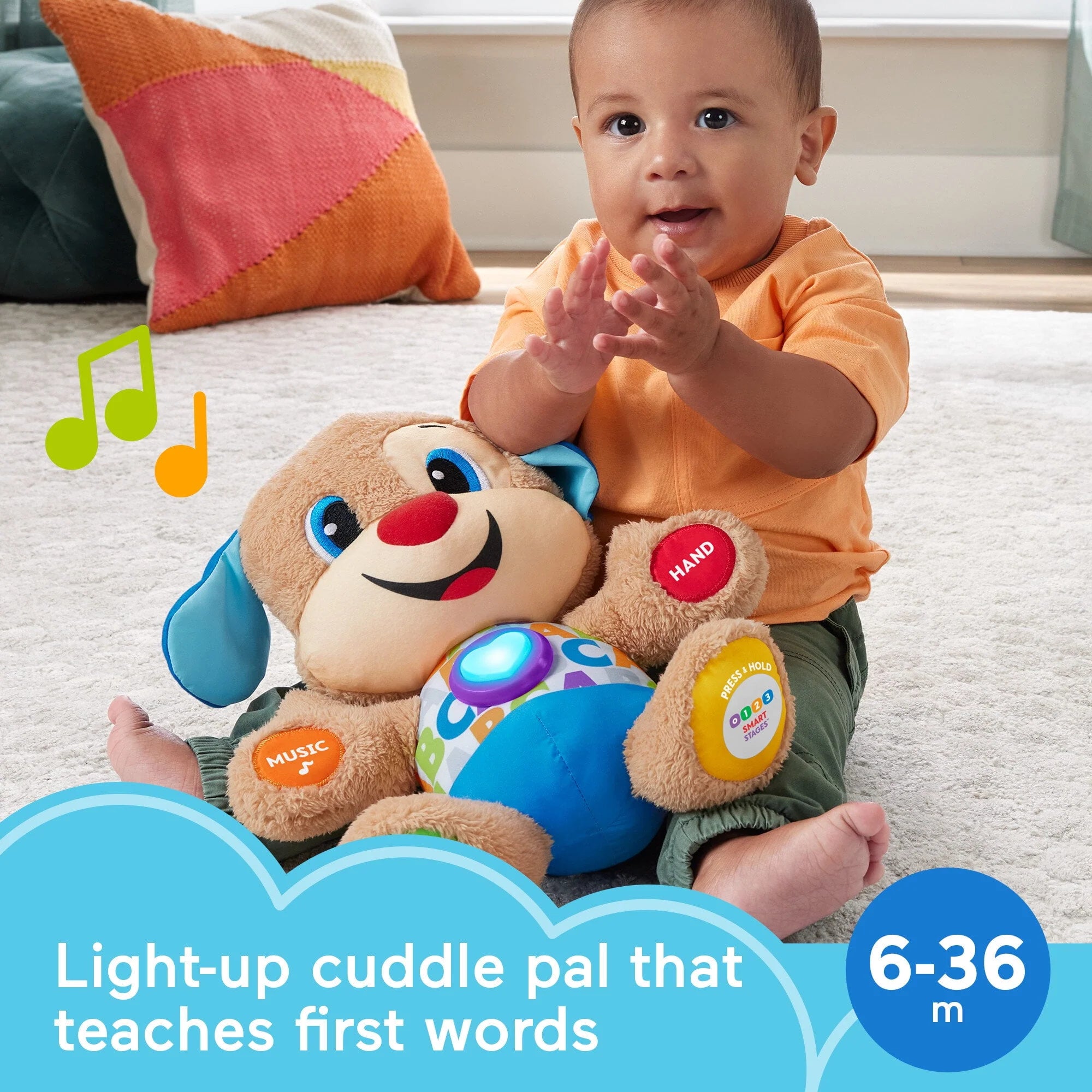 Fisher-Price Laugh & Learn Smart Stages Puppy Plush Toy Q87735
