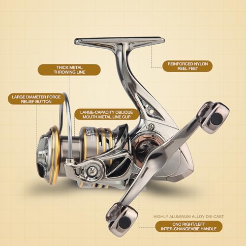 HAUT TON Big Game Surf Spinning Fishing Reel, 20KG Drag, Saltwater Q695155