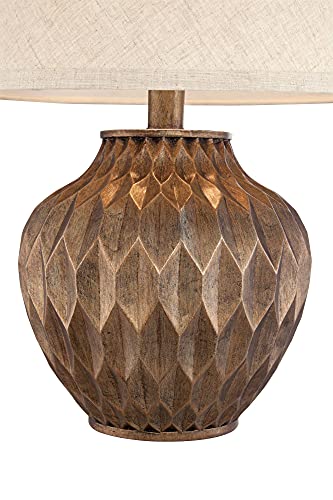 360 Lighting Buckhead Modern Accent Table Lamp 22" Warm Bronze Brown L3535