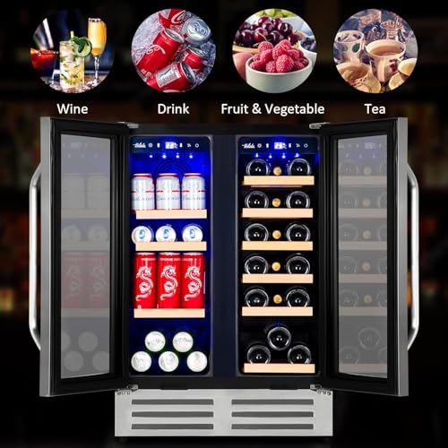 Electric Humidor Cabinet 35L with Digital LED Screen and Humidity Control C6096