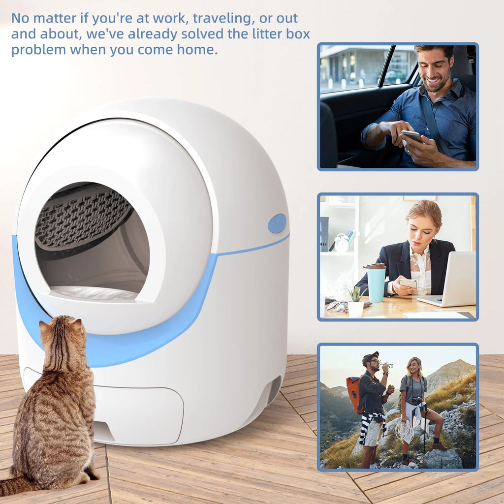 Self Cleaning Litter Box with WiFi APP Control for Multiple Cats P805