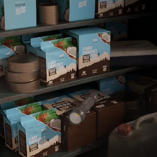 Emergency Food Supply 7-Day Chocolate Biscuit Bars Survival Kit A231664