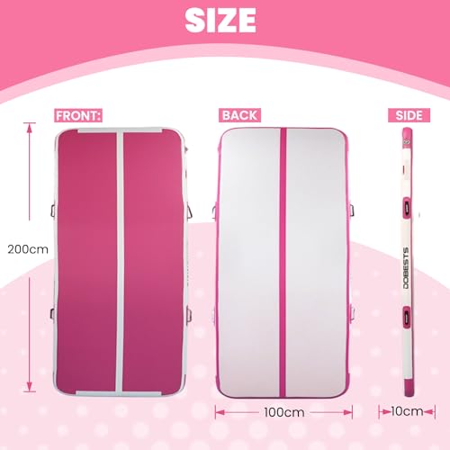 DOBESTS Inflatable Gymnastics Tumbling Mat with Pump G20525