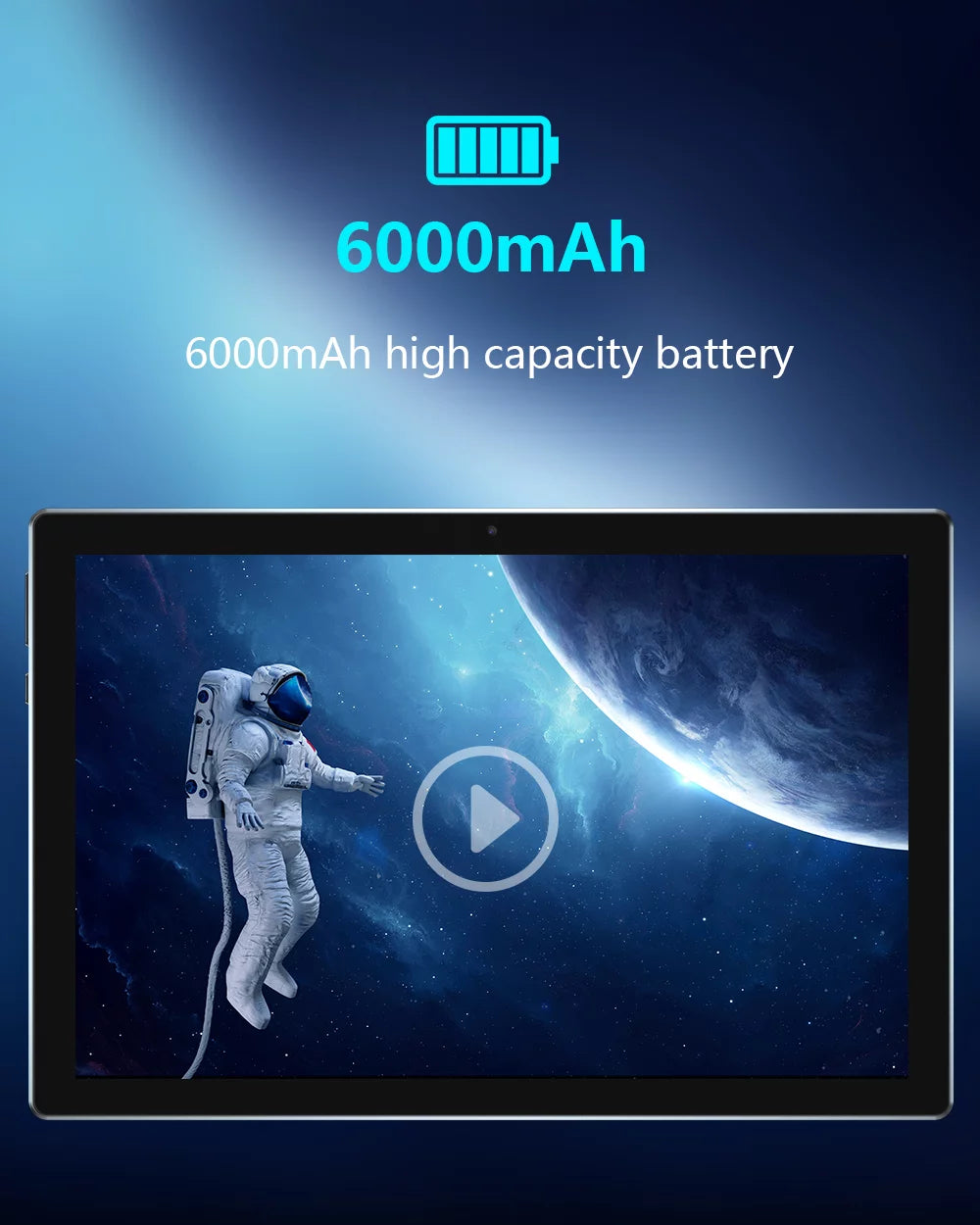 10 inch Android 12 Tablet PC, 2GB+32GB, 6000mAh Battery, Quad Core, WiFi I62432